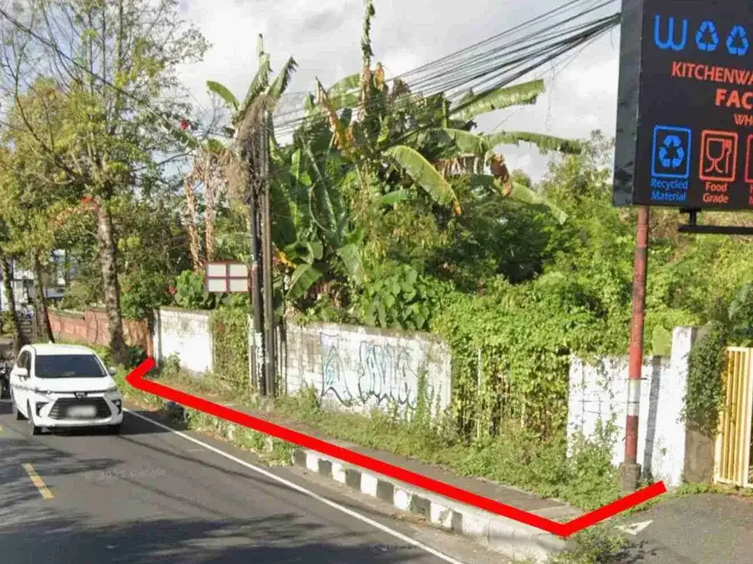 Tanah Komersial 2070m² Pinggir Jalan Raya Mas Ubud Bali - Image 4 of 10