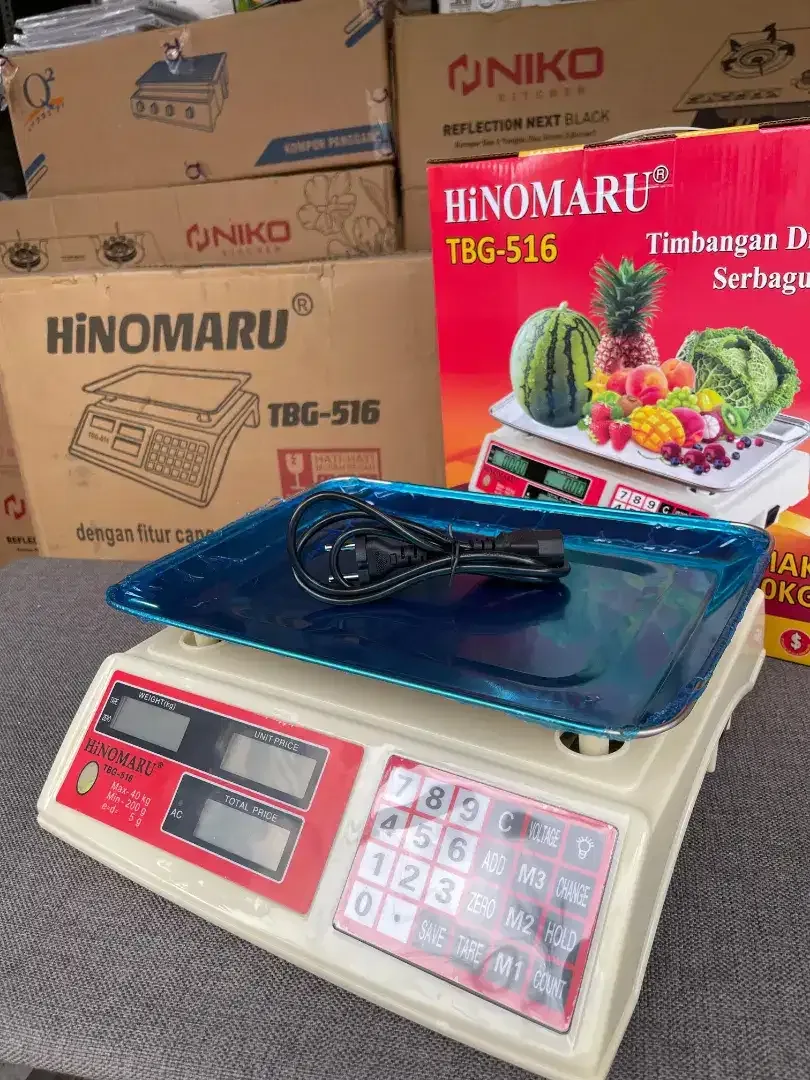 HINOMARU TIMBANGAN BUAH DIGITAL HARGA BERKUALITAS  MAX BEBAN 40 KG - Image 3 of 3