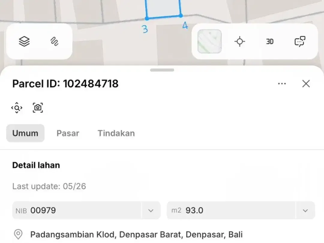 tanah 1,5 are strategis di jalan gunung soputan denpasar barat dekat seminyak dan kuta cocok untuk rumah atau kost eksklusif - Image 4 of 5