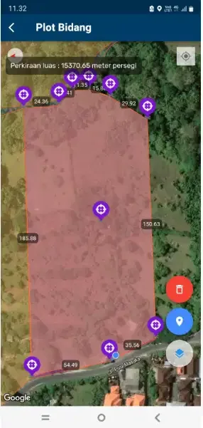 Tanah Murah 1,5 Hektar di Pantai Melasti Ungasan - Image 9 of 10