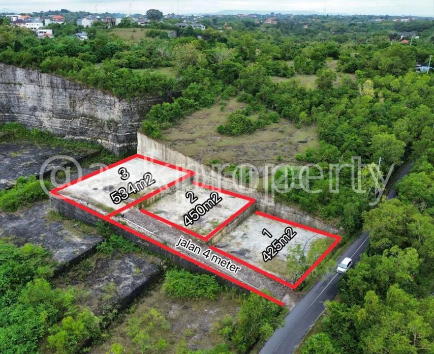 For Sale / Lease 3 Land Plots With Ocean Views Suitable For Villa Ungasan Bali - Image 2 of 4