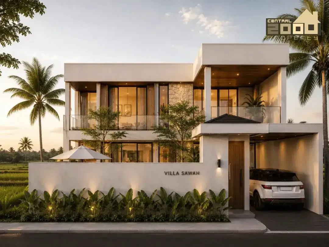 Modern Tropical Villa with Rice Field View in Berawa Canggu - Image 7 of 7