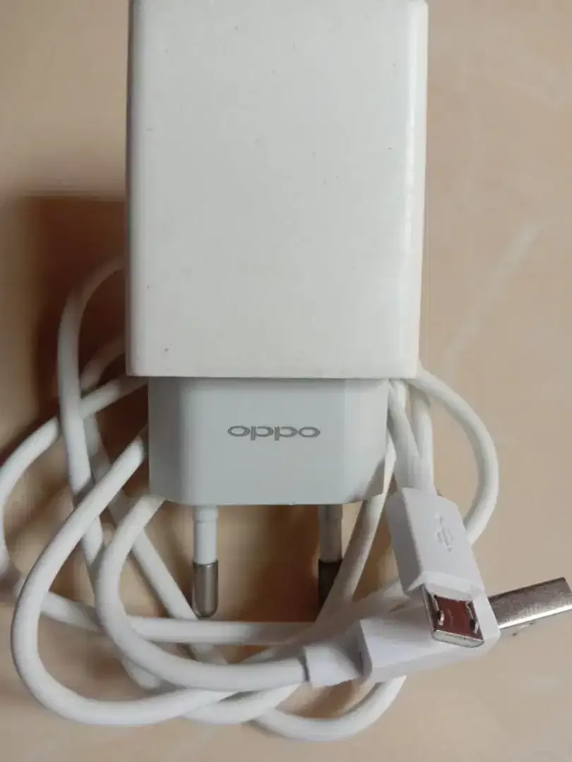 CHARGER BEKAS ASLI BAWAAN OPPO A3s, A1K, A71 MIKRO USB - Image 1 of 3