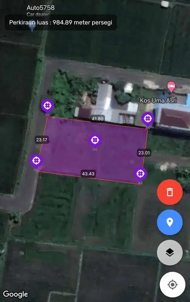 DIJUAL TANAH STRATEGIS MURAH & LANGKA AREA SANUR - Image 3 of 4