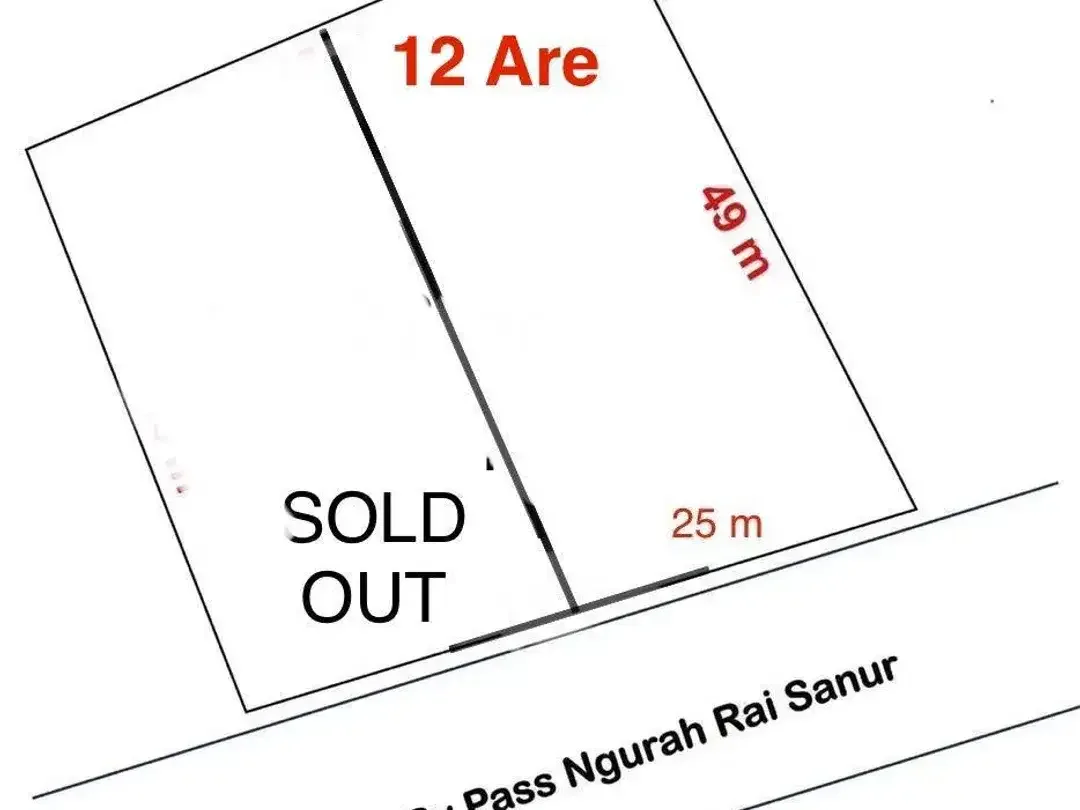 Dijual tanah di jalan utama bypass ngurah rai sanur - Image 8 of 9