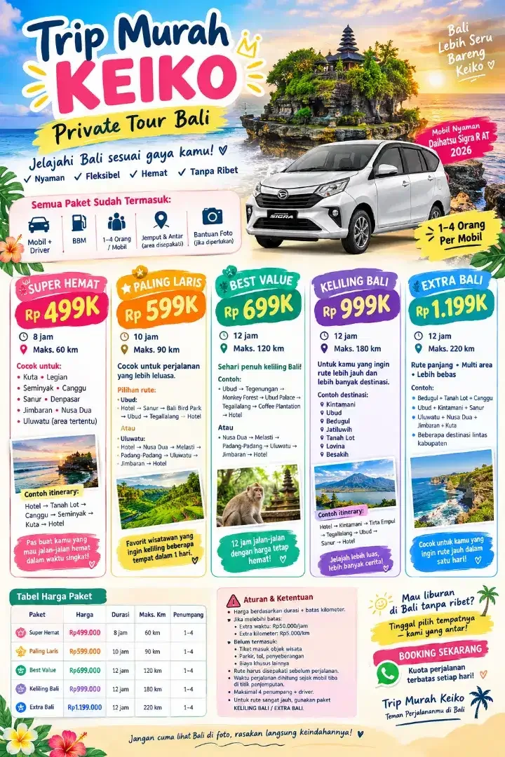 Trip murah keiko private tour bali - Image 1 of 3