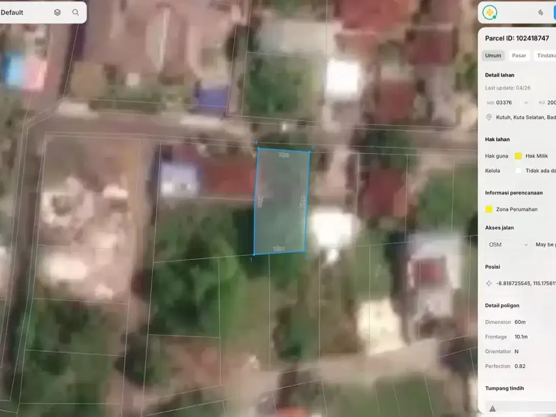 Dijual Tanah Jimbaran Kutuh Bali - Image 4 of 4