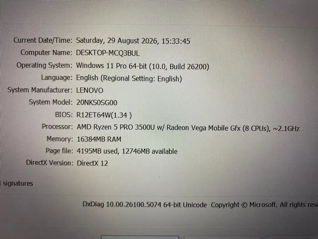 Lenovo ThinkPad T495 AMD Ryzen 5 Pro Ram 16GB SSD 512GB VGA 2GB Touch - Image 10 of 10