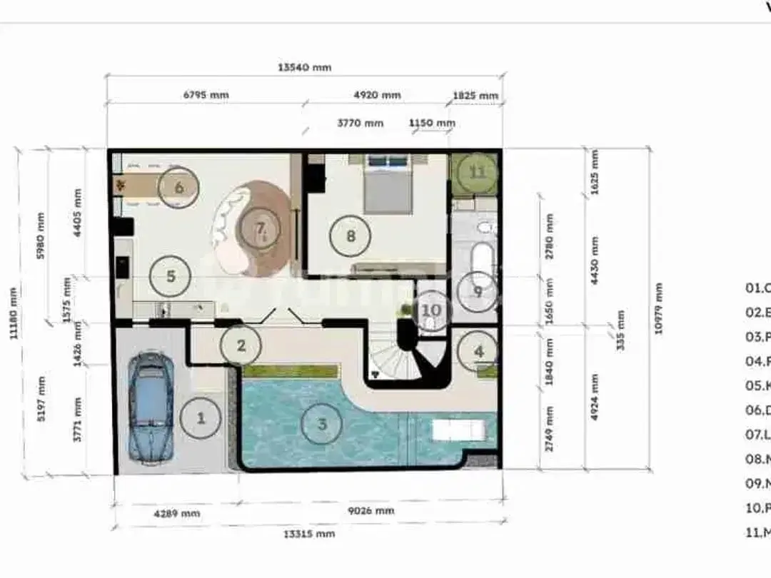 Villa Modern Tropis Buduk Mengwi Bali - Image 2 of 10