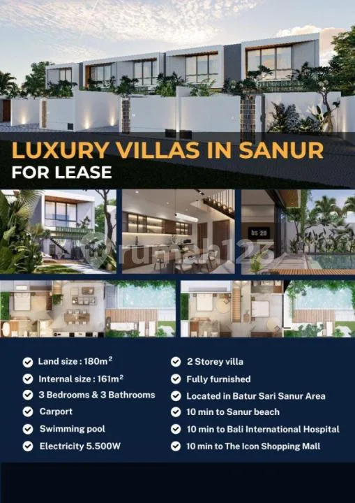 Luxury Villa For Leasehold di Sanur Jln Tunjung Sari - Image 1 of 4