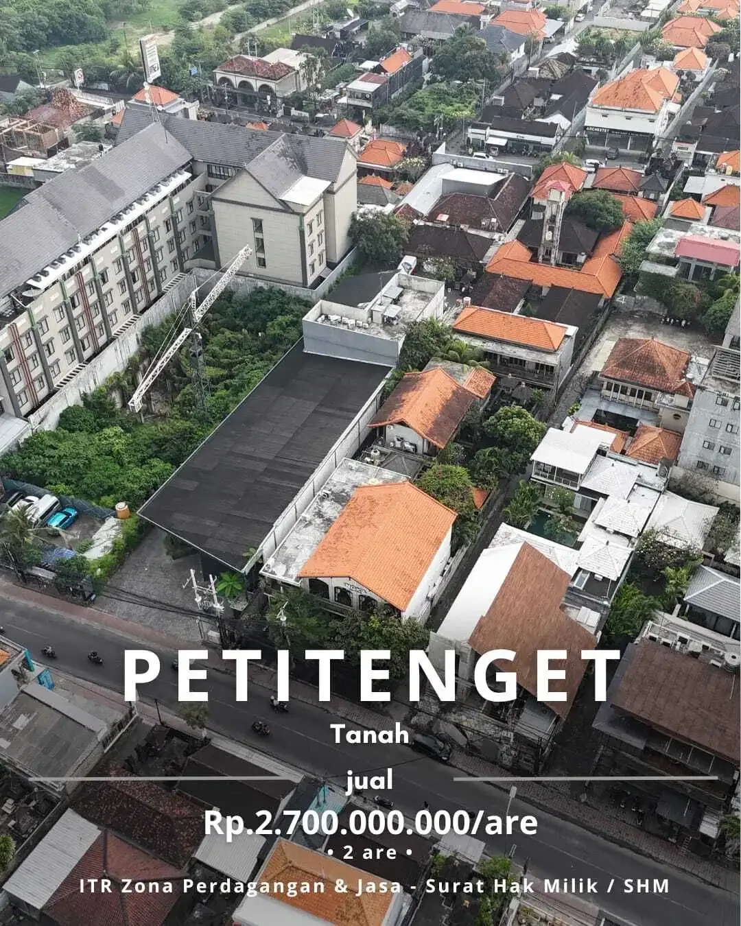 JUAL CEPAT Tanah Lokasi Premium Investasi Luas 3 are di Petitenget Seminyak dekat dengan Pantai. - Image 10 of 10