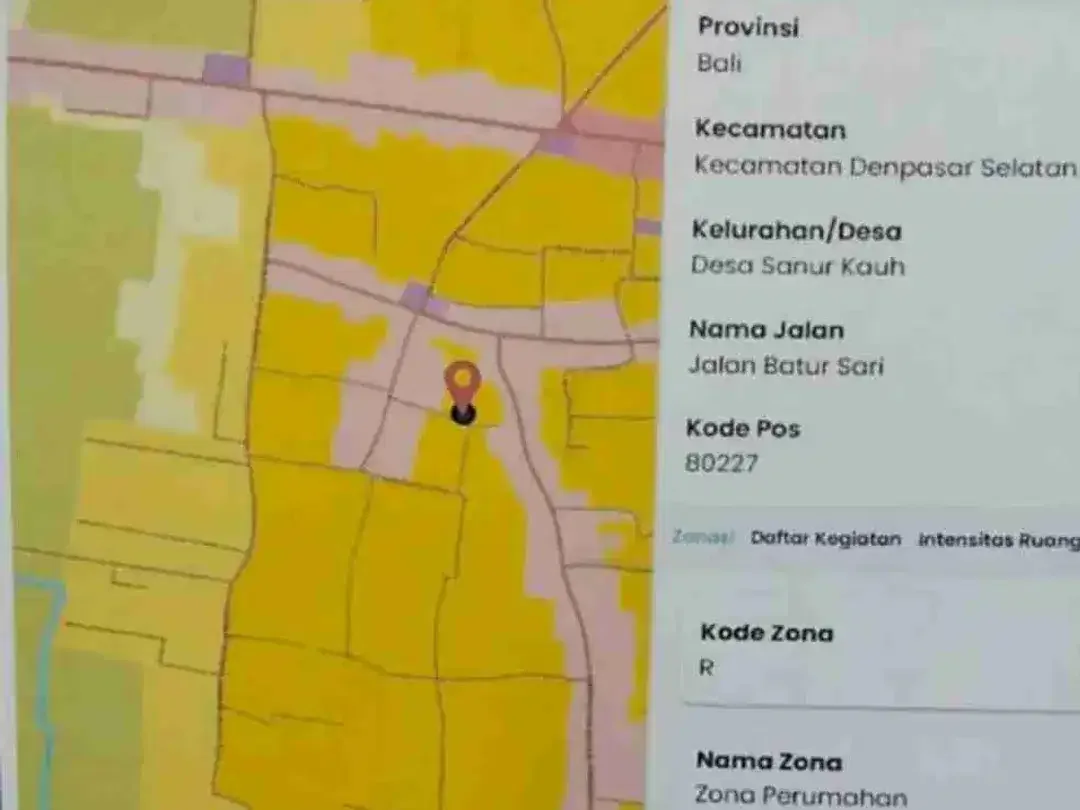 DIJUAL TANAH + BANGUNAN – SANUR KAUH, BALI - Image 6 of 6