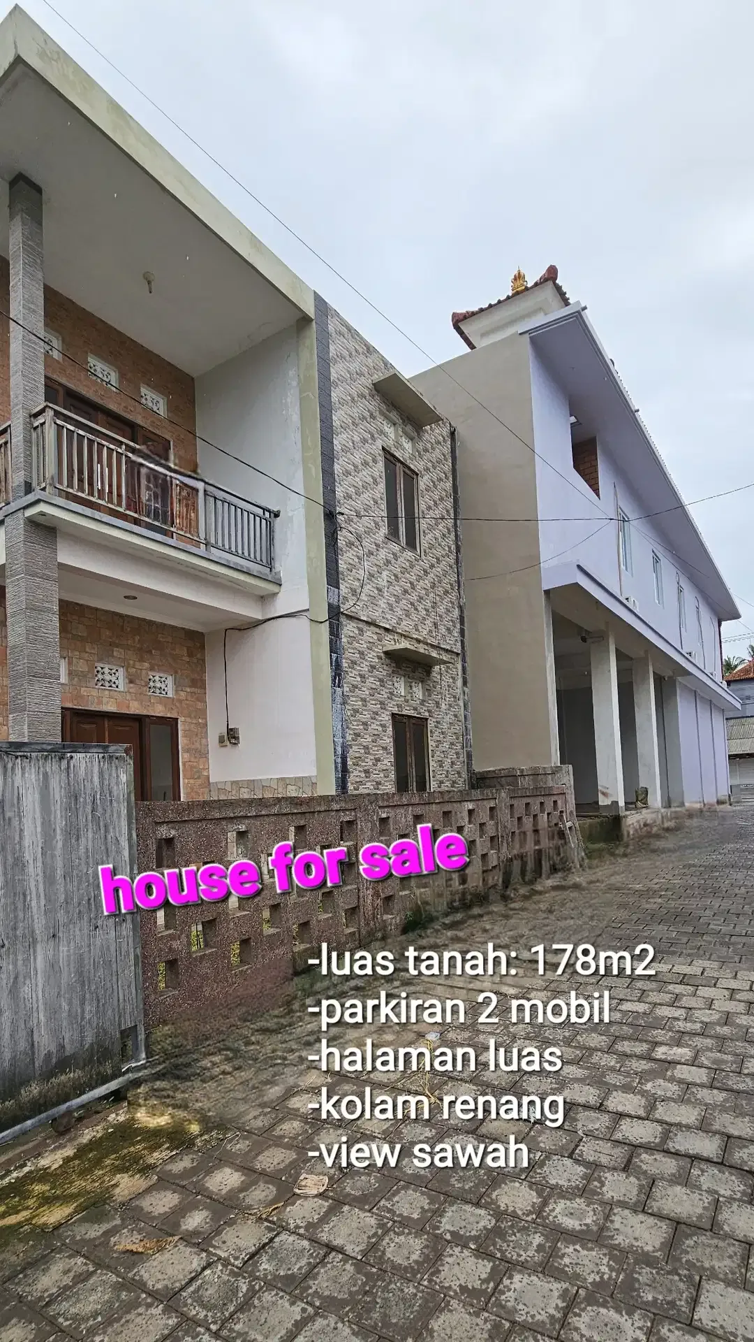 Jual RUMAH MINIMALIS 1,78ARE LT2 ada kolam renang di Denbantas Tabanan - Image 1 of 6