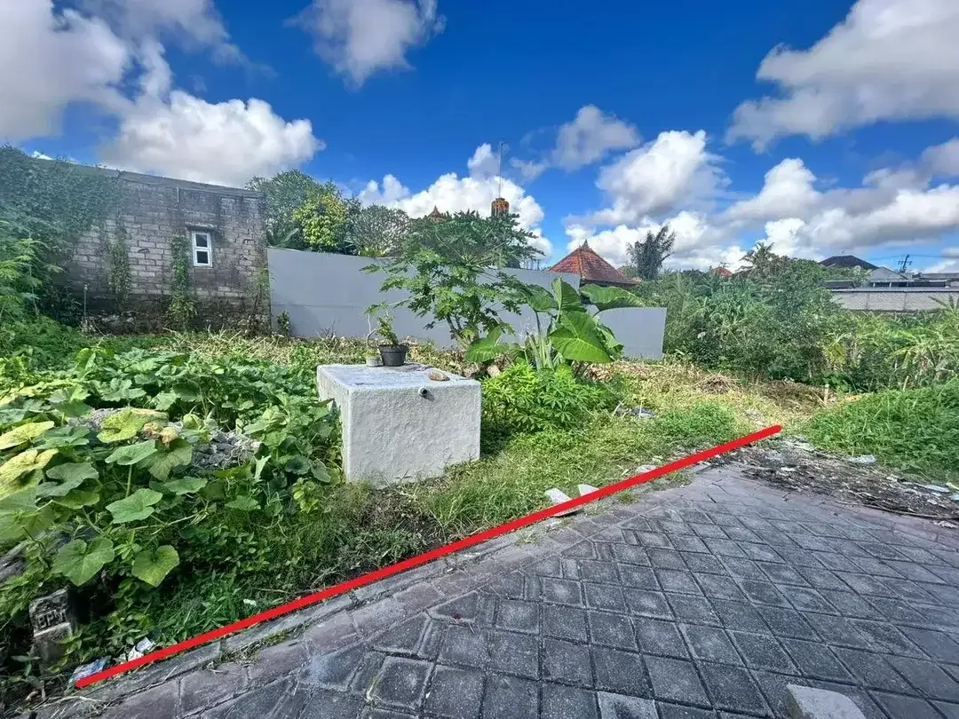 Tanah di Jalan Pandu, Tibubeneng 2,9 Km dari Perempatan Berawa - Raya Canggu - Image 1 of 5