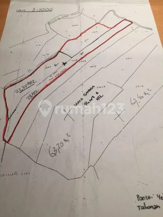 Tanah Pariwisata Langka Bibir Tebing Dpn Laut Yeh Gangga Tabanan - Image 3 of 4