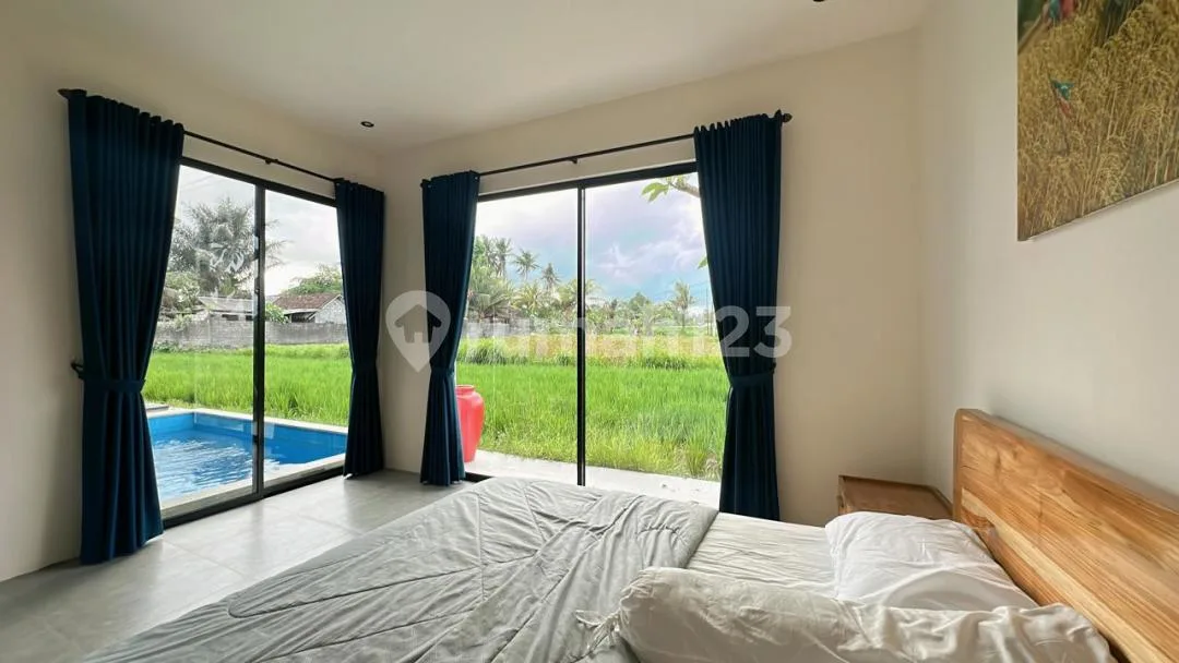 For Rent Villa Rice Field Viewavalaible Bungalow, 2 Bedroom Rice Field View 10 Menutes From Mongkey Forest Sentral Ubud Gianyar You Feel The Natural Beauty Of Ubud Which Is Very Authentic Ubud - Image 3 of 4