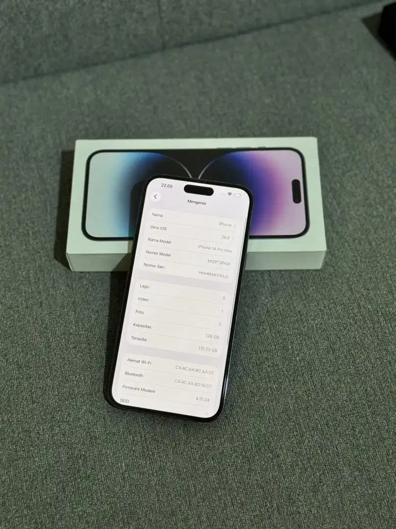 iPhone 14 Pro Max 128GB iBox Fullset Original - Image 4 of 4
