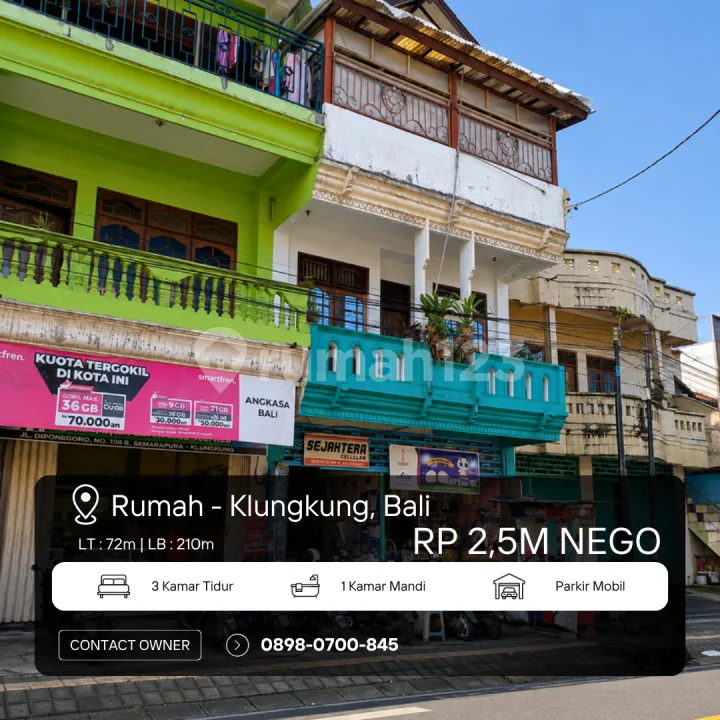 Dijual: Ruko Eksklusif 3 Lantai di Pusat Kota Semarapura Bali - Hanya 500 Meter Dari Kerthagosa, Strategis & Produktif! - Image 2 of 4