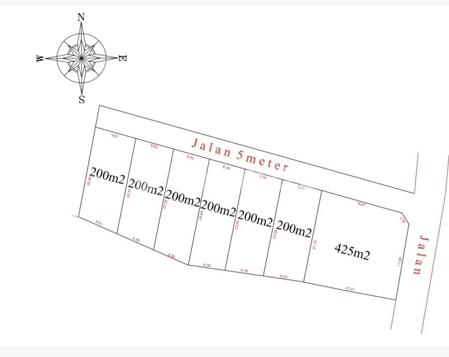 Tanah Plot Kecil 200M2, Pink Zona Goa Lempeh - Pecatu, - Image 3 of 4