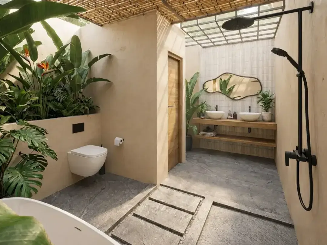 Villa dengan konsep modern Mediterranean di daerah Melasti dekat Ungasan, Badung. - Image 6 of 8