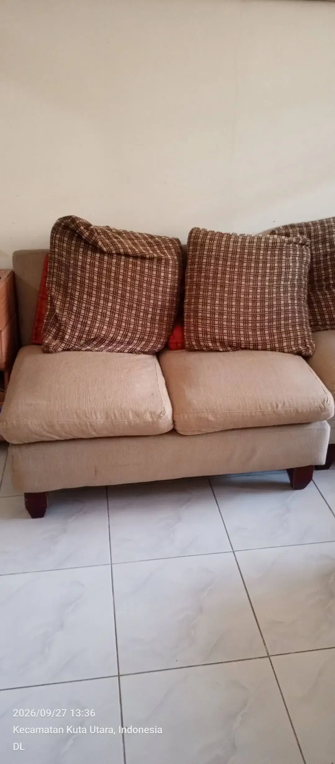 Set Sofa L-Sudut / Daybed 2-Piece (Sofa 2 Seater + Sofa Bed Sandaran K - Image 2 of 3