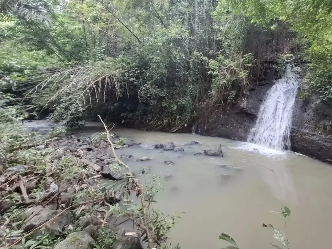 Tanah luasan kecil dekat pantai los sungai berisi air terjun view laut - Image 1 of 9
