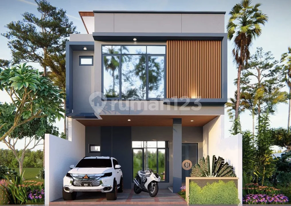 Rumah Baru Modern Lokasi Elite di Pusat Renon - Image 2 of 4