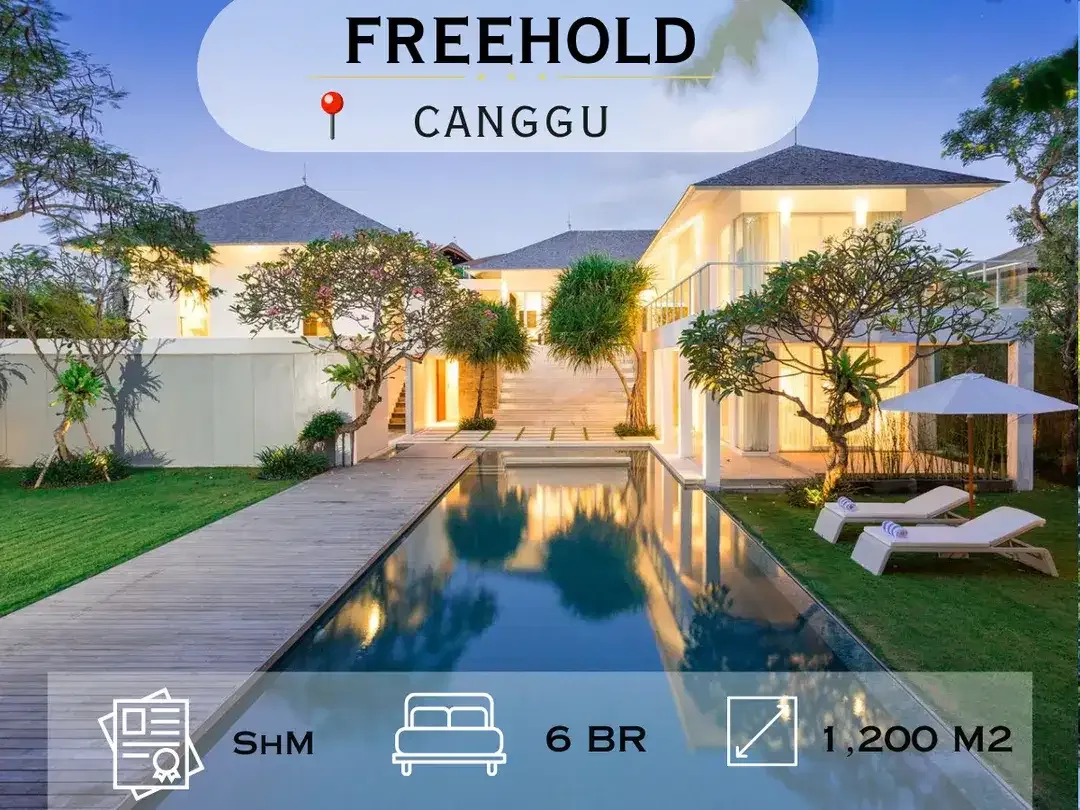 Freehold Luxury Villas Near Nelayan Beach Canggu - Image 1 of 10
