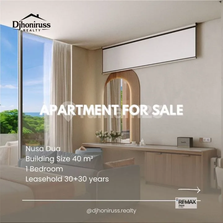 Strategic 1 Bedroom Apartment With 60 Year Leasehold In Nusa Dua Area - Image 1 of 4