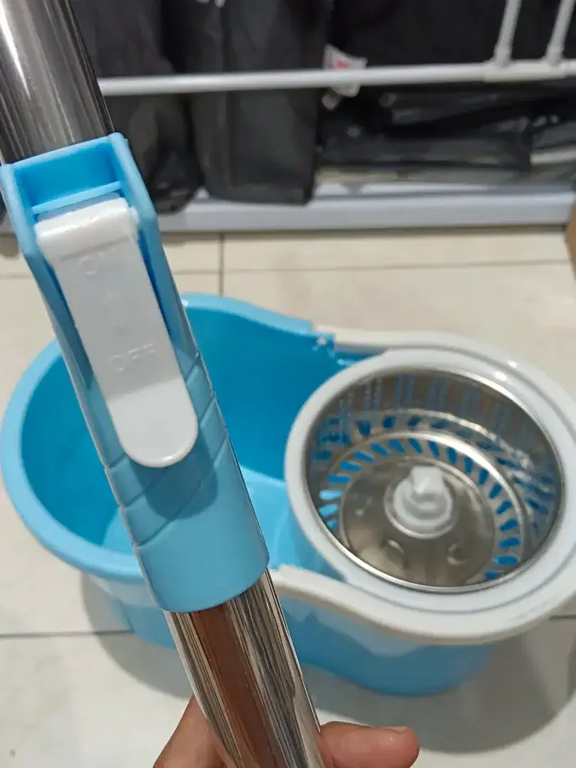 Alat Pel Lantai Stainless Super Mop Ember Pencuci Putar kap 2-3L - Image 7 of 8