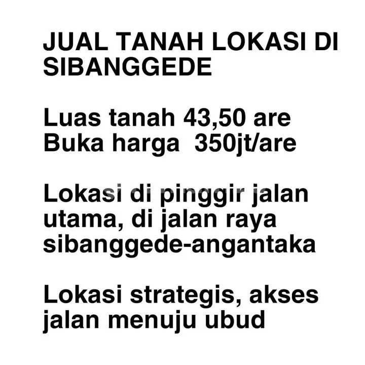 Jual Tanah Strategis,Pinggir Jalan Utama Angantaka - Image 4 of 4