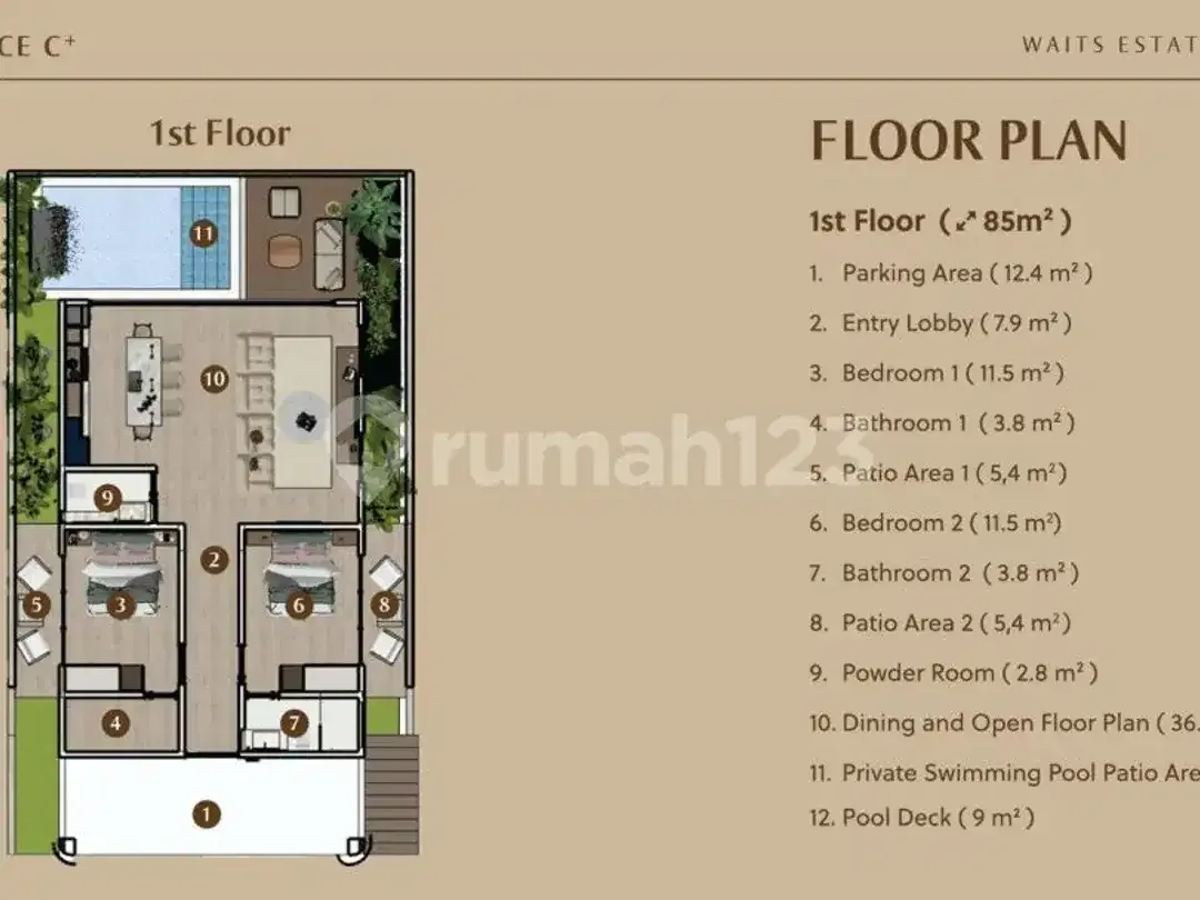 Modern Luxury Villa In Uluwatu Bali- Rooftop Infinity Pool, Bbq Lounge & P - Image 6 of 10