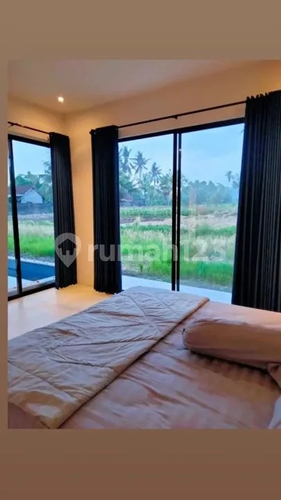 For Rent Villa Rice Field Viewavalaible Bungalow, 2 Bedroom Rice Field View 10 Menutes From Mongkey Forest Sentral Ubud Gianyar You Feel The Natural Beauty Of Ubud Which Is Very Authentic Ubud - Image 1 of 4