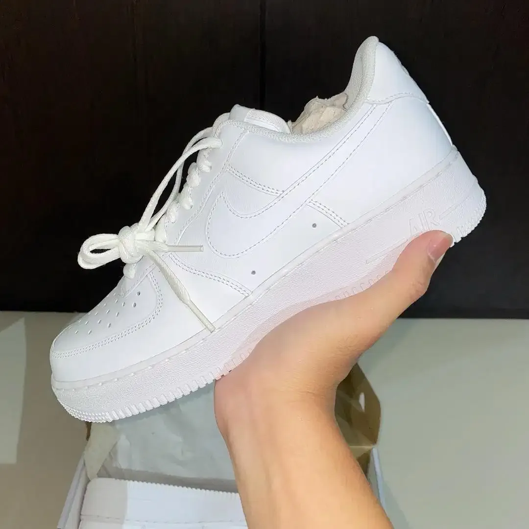 Nike Air Force 1 Triple White - Image 5 of 10