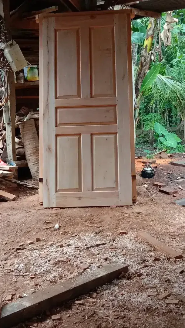 Jual daun pintu bahan kayu mahoni dan jati - Image 4 of 4