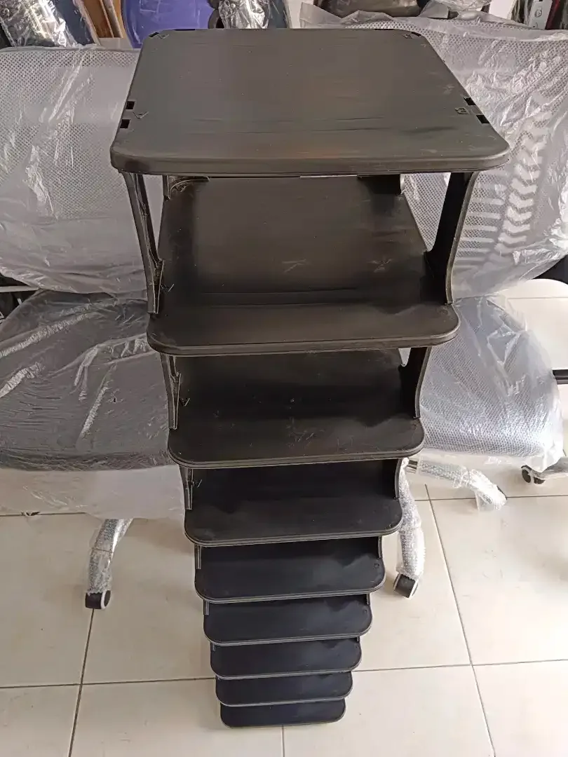 100rb BARU-Rak Sepatu Serbaguna 9susun Hitam Uk24x26x114cm Bhn Plastik - Image 5 of 5