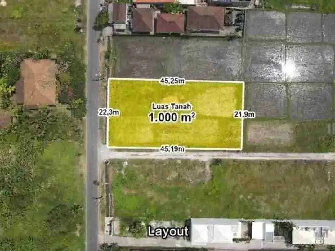 TANAH CEMAGI JALAN UTAMA DEKAT PANTAI - Image 2 of 10