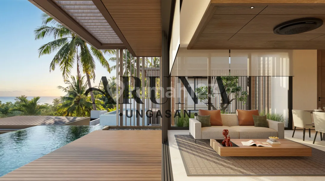 Dijual Villa Mewah 3 Kamar Fully Furnished Pemandangan Laut Bali - Image 1 of 4
