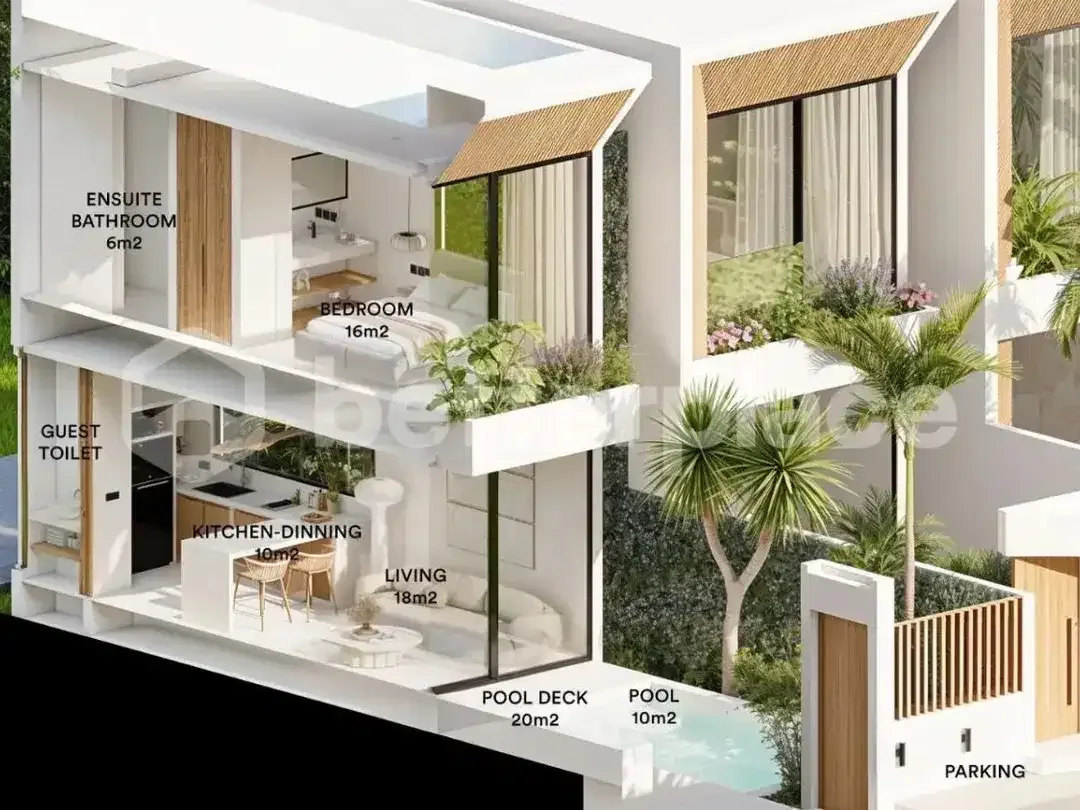 Charming Tropical Contemporary Villa in Peaceful Uluwatu 1 Bedroom with Sunset Views - Image 6 of 8