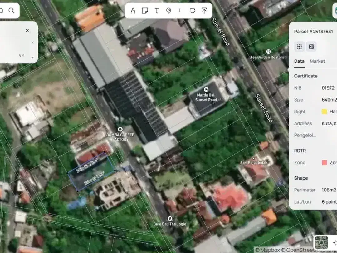 TANAH STRATEGIS DI JALAN MERTANADI KUTA - Image 2 of 6