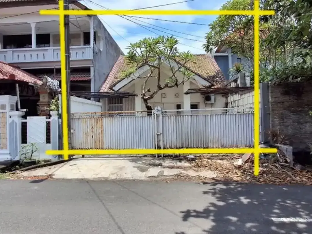 Tanah 2 Are Bonus Rumah 1 Lantai Disewakan, di Area Renon Denpasar - Image 1 of 6