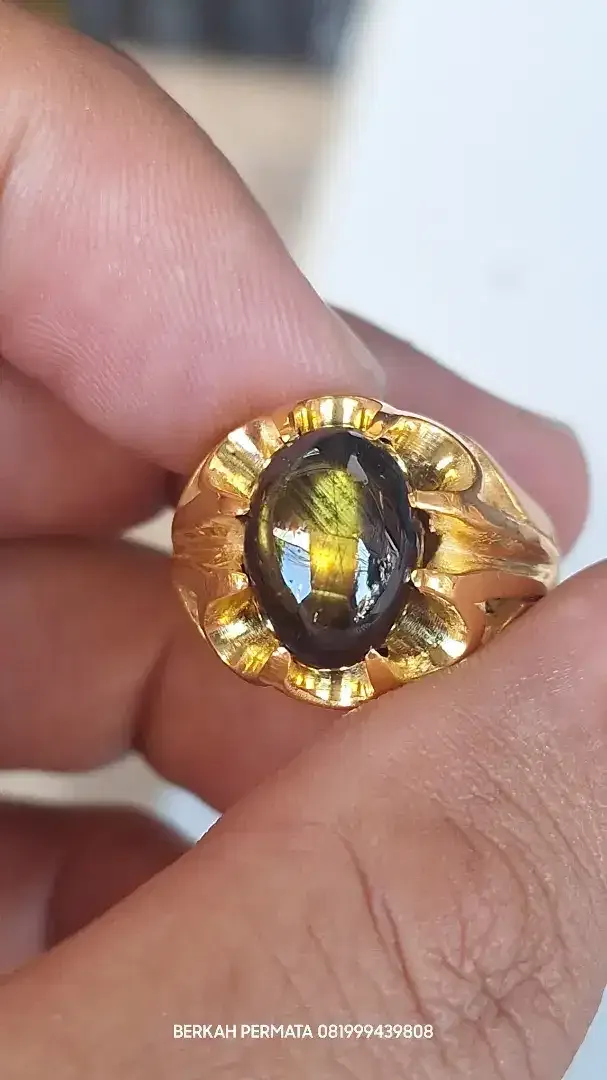 Bangsing golden wulung / natural golden star sapphire - Image 4 of 4