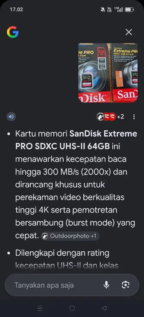 Sandisk Extrem Pro SDXC UHS II Ori segel - Image 4 of 6