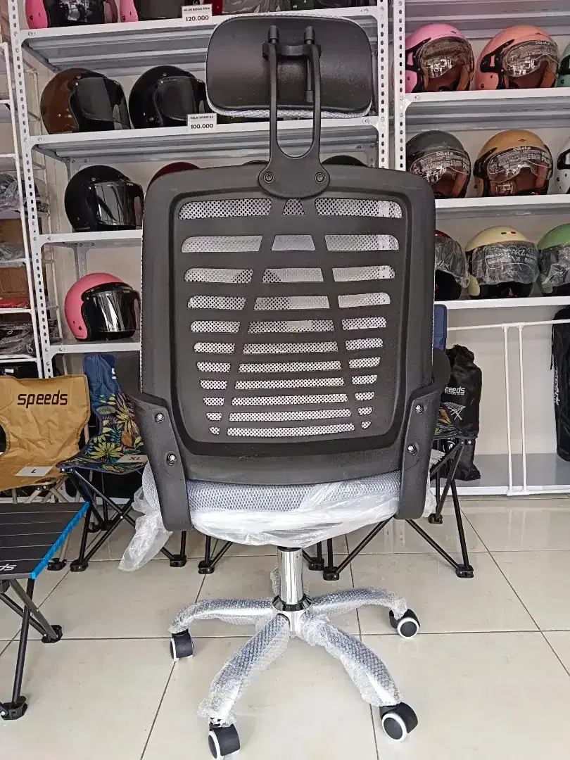 Kursi Kantor/Belajar/Kerja Hidrolik Putar Ergonomis Sandaran Kepala - Image 5 of 8