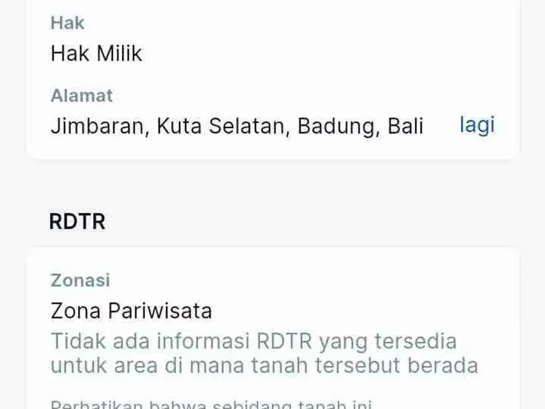 Tanah 2 Hektar Dekat Pantai Balangan ITR Akomodasi Wisata - Image 7 of 10