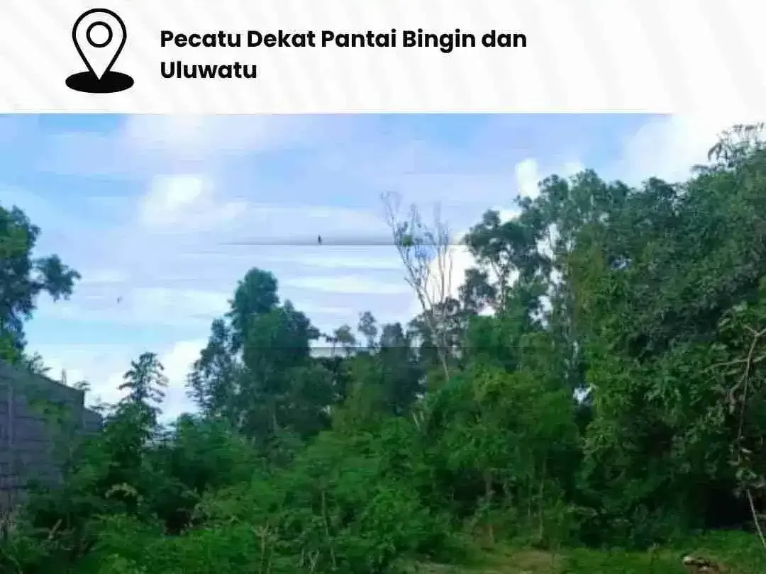 DIKONTRAKKAN TANAH LOKASI PECATU DEKAT PANTAI BINGIN DAN ULUWATU - Image 1 of 7