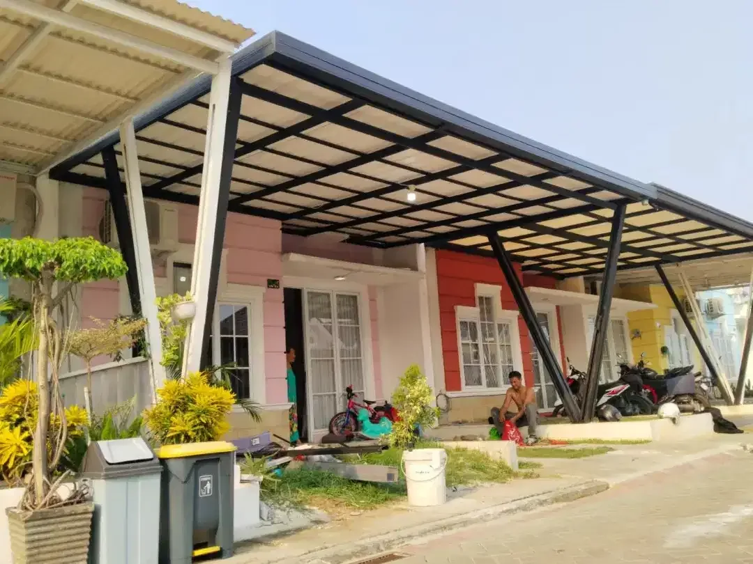Kanopi spesial baja ringan murah terpasang rapi - Image 3 of 4