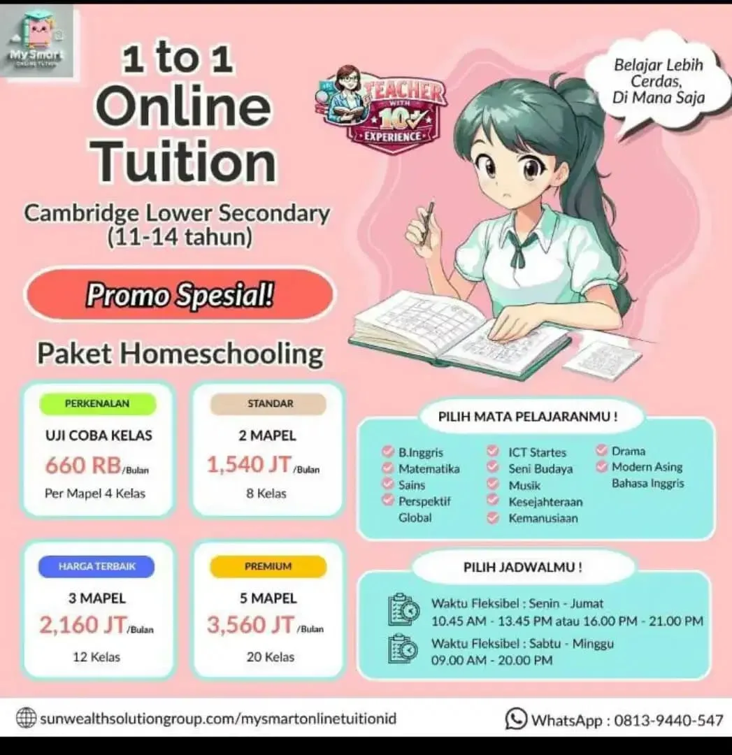 Les Online Privat Murah SD SMP SMA | Mapel Lengkap - Image 5 of 6