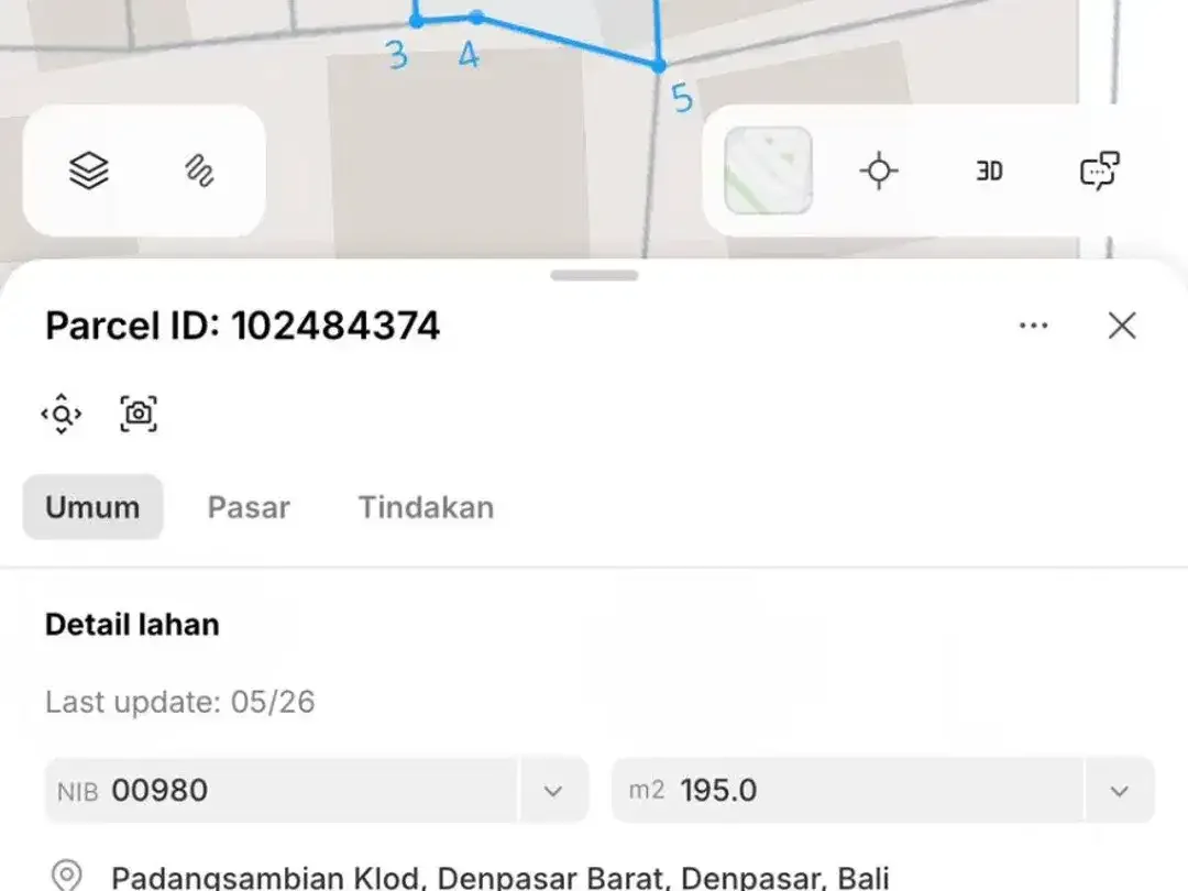 tanah 1,5 are strategis di jalan gunung soputan denpasar barat dekat seminyak dan kuta cocok untuk rumah atau kost eksklusif - Image 5 of 5