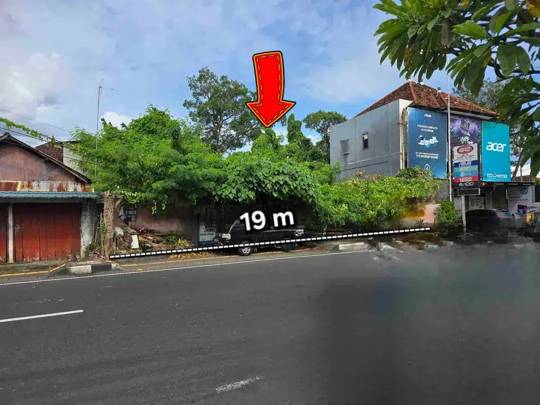 Tanah komersil strategis Raya Diponegoro Denpasar Bali - Image 1 of 10